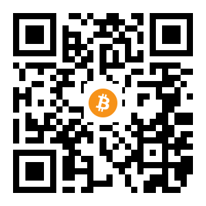 bitcoin:1DPt6iWikNXzzKJvCe8D9p89cj4PULTSpx black Bitcoin QR code