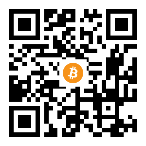 bitcoin:1DQBQQhousSES1dzFvyLcUziB9QS9jNVRi black Bitcoin QR code