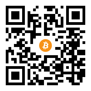 bitcoin:1DQMGr4u3sRFgHXzW4zba38kwp3sPQUHuo black Bitcoin QR code