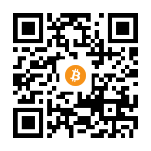 bitcoin:1DQyjGtbgsTLzaXjKdpogetJrN6VZR8Bk7 black Bitcoin QR code