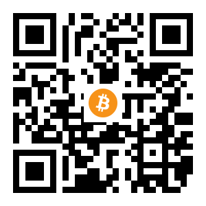 bitcoin:1DR3Xwdcr67jeVWYXVk6pW4EP26Yiv4fJZ black Bitcoin QR code