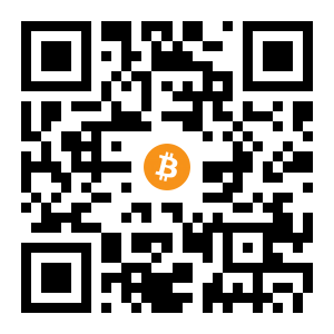 bitcoin:1DRqt4h83FCGcAYU9d4MLmubVMWwxk4L58 black Bitcoin QR code