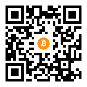 bitcoin:1DRrk8DgyUVz7k26RD6DSqJJs2YM59oAMZ black Bitcoin QR code