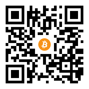 bitcoin:1DRta4Xd4VP9LPC2Tp8kvBqos87J5esbWP black Bitcoin QR code