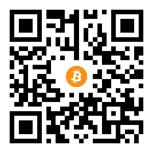 bitcoin:1DSsepbwLnDfckDhAooduo3FkapMsFPsCJ black Bitcoin QR code