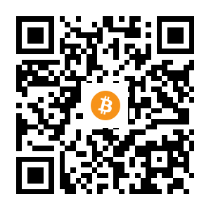 bitcoin:1DTNTYpPzJ7t62UQUt4YhXG3GYkzAJN88o black Bitcoin QR code