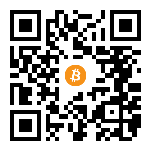 bitcoin:1DTWNyGLyqfVyCW1yWBP5DGHGHpk1yEva3 black Bitcoin QR code