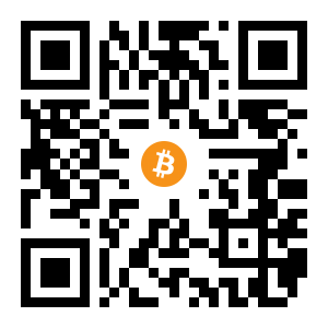 bitcoin:1DTapdABXNRfPjNZZueSRhLXnX6QTsQyXk black Bitcoin QR code