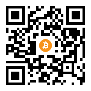 bitcoin:1DTnXbB8PJi12sxg1N95Wo6FVeHAVG7bbb black Bitcoin QR code
