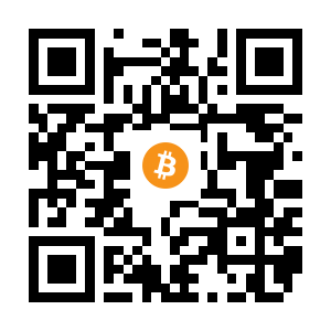 bitcoin:1DUaeaCFBvkThmWXbKNL7wYiiu4WC3Yh8P black Bitcoin QR code