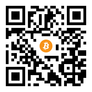 bitcoin:1DV3bpgry14fcMN944RWpRuqQQwdKd1sZG black Bitcoin QR code