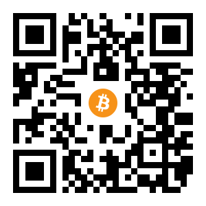 bitcoin:1DVTB9YKi4KNjyEbAHPp17T8R1Pp17nSmA black Bitcoin QR code
