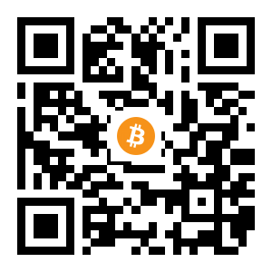 bitcoin:1DVc9eub5TKXhQ8Ym3LRKpnnnzU1XGE9AD black Bitcoin QR code