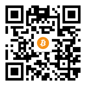 bitcoin:1DVhSa4YmK4tjjJjAWt6B9HAahvYiizAo1 black Bitcoin QR code