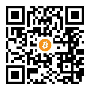 bitcoin:1DWWZdMD6VbdKpV55v99PKcjaC4qEGugca black Bitcoin QR code