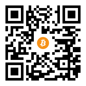 bitcoin:1DWdGi7KphcacWWuC7yYm3n1ZVZFfbUE13 black Bitcoin QR code