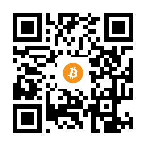 bitcoin:1DWdPSeSreZfTpnmDsWrUh55LQm5C98aGZ black Bitcoin QR code