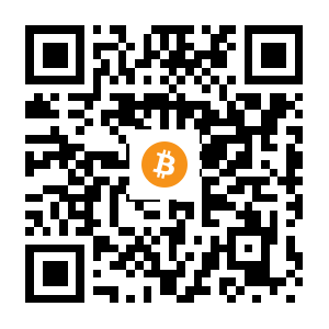 bitcoin:1DWfr1KcEHQ3Jj6YgFgq1TZu4AQPjWk9n7 black Bitcoin QR code