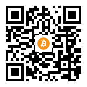 bitcoin:1DWwgAtDysBkoJCLypxDXPqsior6dntYEj black Bitcoin QR code