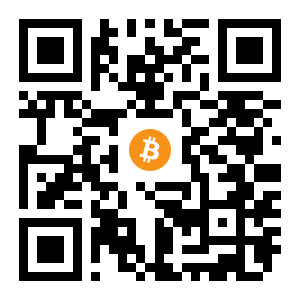 bitcoin:1DXqNruzs5k8Lbf98BRjDtTs6cMJE9Y3K2 black Bitcoin QR code