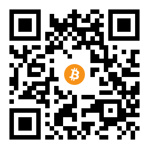 bitcoin:1DZGFcW5HHn16SaiYzmzTP733x9iGLMToT black Bitcoin QR code