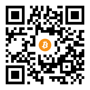 bitcoin:1DZQsk6sLnpZR42hVRTRhBmTm1NFzn7bX1 black Bitcoin QR code