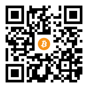 bitcoin:1DZpHMhL6b28FqUeDongXhTtNQXJwoV1Bj black Bitcoin QR code