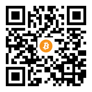 bitcoin:1DbbU3eiY1BW4RWm21GGKRuVgVPcjvYYx1 black Bitcoin QR code