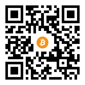 bitcoin:1DcMv19EGQMxb48WQK7jkHphZ5HJtDMYtH black Bitcoin QR code