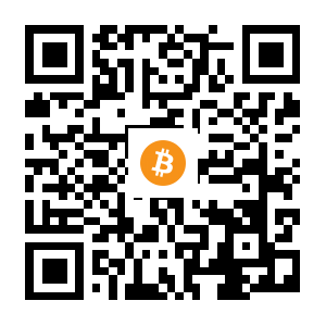 bitcoin:1DdnSgfTNynLJg1bTR9zfQQyZXQ7Zjzmia black Bitcoin QR code