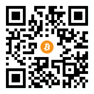 bitcoin:1DeEGDE7PrCHfz8zN4KkooRUGqiRnbhFsK black Bitcoin QR code