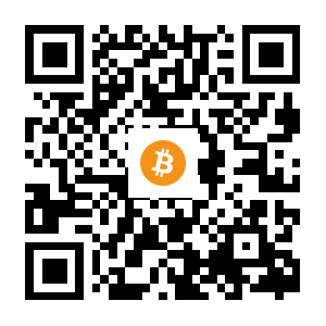 bitcoin:1DetLWZJPZwdHX7dCv1pNp1nx7GLogY6Af black Bitcoin QR code