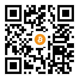 bitcoin:1DfSXUeEYFfN14qtuCgzApQTuSXXvBSzTU black Bitcoin QR code