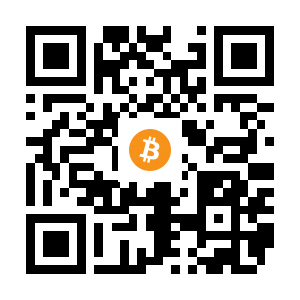 bitcoin:1Dfj4xhzfeHzNvUJf4DrwiUUcwg9o8YWAe black Bitcoin QR code