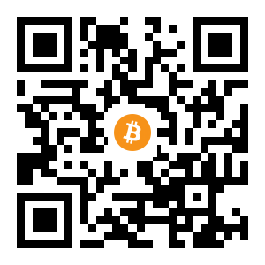bitcoin:1Dfk9ArL1sTR23L9qRKh8LJXBuzGiv1mHa black Bitcoin QR code