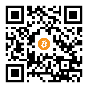 bitcoin:1DfuTVEXkR47dTATs3hVfScvjwCE7YEFJh black Bitcoin QR code
