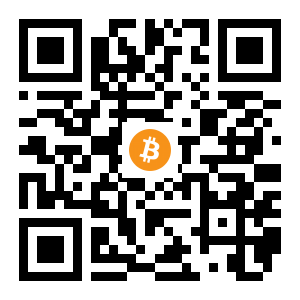 bitcoin:1DgriYLRDpz2zfCf3YLWuhexBMKpHgcAmD black Bitcoin QR code