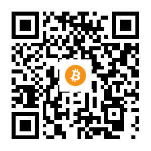 bitcoin:1DhboXRJzU4ZdcW62azbsrZ1Gzk2npomJM black Bitcoin QR code