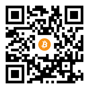 bitcoin:1DhgagEje3Y3aiR1zXz8SDjC1GdtqwBpfu black Bitcoin QR code