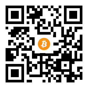 bitcoin:1Di1rEcRjwVcXVmSxR8GFDFFhXWhzWLkVQ black Bitcoin QR code