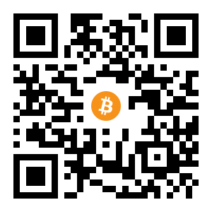 bitcoin:1DiEMGEz4hzdhmbbVZFi61mg3kPPY4VbpL black Bitcoin QR code