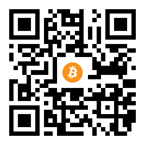 bitcoin:1DiRPipSXNGzMC5AstQ7iSceCEuwobxvGG black Bitcoin QR code