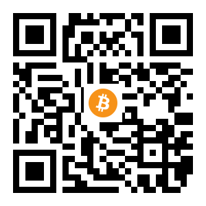 bitcoin:1DjXNLZG7nhtf3hy4PDKdzTE5oUEs7234h black Bitcoin QR code