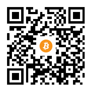 bitcoin:1DkH8v7e5jvBrmhzhQ43nu3Tu8L66eh7xp black Bitcoin QR code
