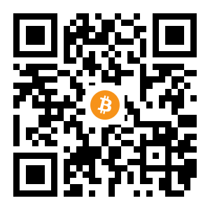 bitcoin:1DkKXjGMUuKJ1mMKMPoViQ1XrUV6hhVBb6 black Bitcoin QR code