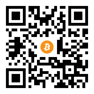 bitcoin:1DkSzZGMpPfh1yxXB4GK8BDkTvx14MxW3E black Bitcoin QR code
