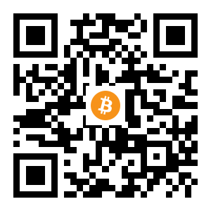 bitcoin:1DkdCnD3mXFHdQT59uDjXnvQk2mQGtpoo5 black Bitcoin QR code