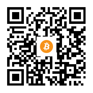 bitcoin:1DkmHm7GovCszpbvLuyf5czmzsuY61tWsd black Bitcoin QR code