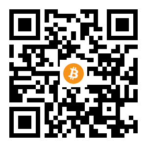 bitcoin:1DmSe1jHj3yvCNLAWEWKVyro4SevXSTHDC black Bitcoin QR code