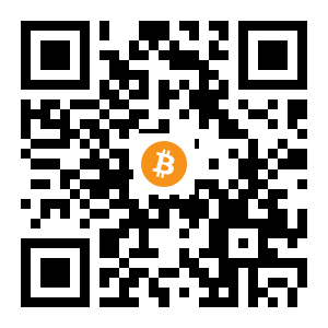 bitcoin:1DoV8fbMiopa2epPiEzbMebPmU8FE62VXB black Bitcoin QR code